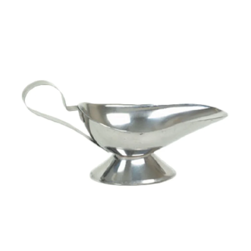 Thunder Group SLGB003 3 Oz Gravy Sauce Boat Tapered Spout Stainless Steel