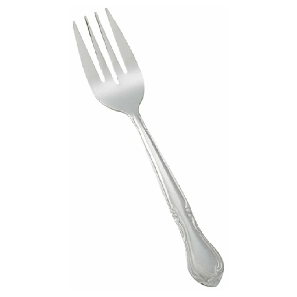 Winco 0004-06 6-1/2 Inch Salad Fork Heavy Weight Vibro Finish 18/0 Stainless Steel