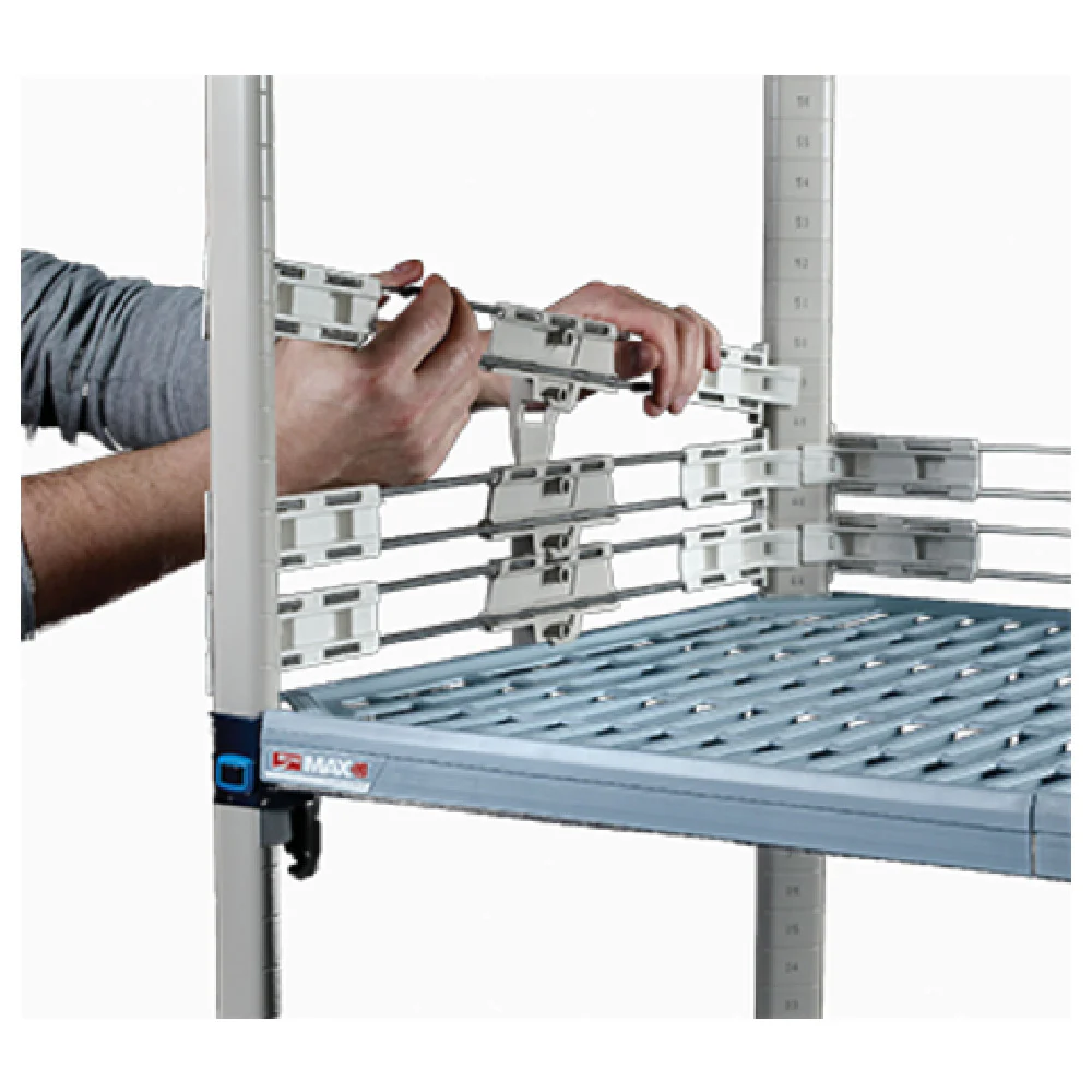 Metro MQL54-2S 54 Inch Back Shelf Ledge with Polymer and Stainless Steel Metro MQL54-2S 54 Inch Back Shelf Ledge with Polymer and Stainless Steel