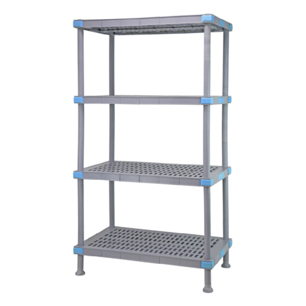 Quantum QP213662VS-4 36 Inch Shelving Unit All Plastic Gray with 2000 lbs Capacity