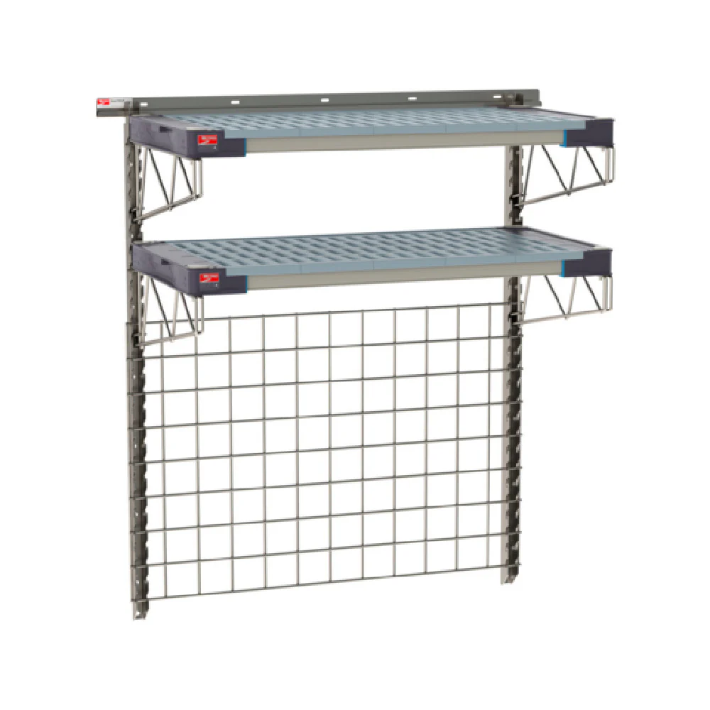 Metro SW-1836S4-45-BASE SmartWall Life Station Base Kit Type 304 Stainless Steel Components: (1) Wall Track Metro SW-1836S4-45-BASE SmartWall Life Station Base Kit Type 304 Stainless Steel Components: (1) Wall Track