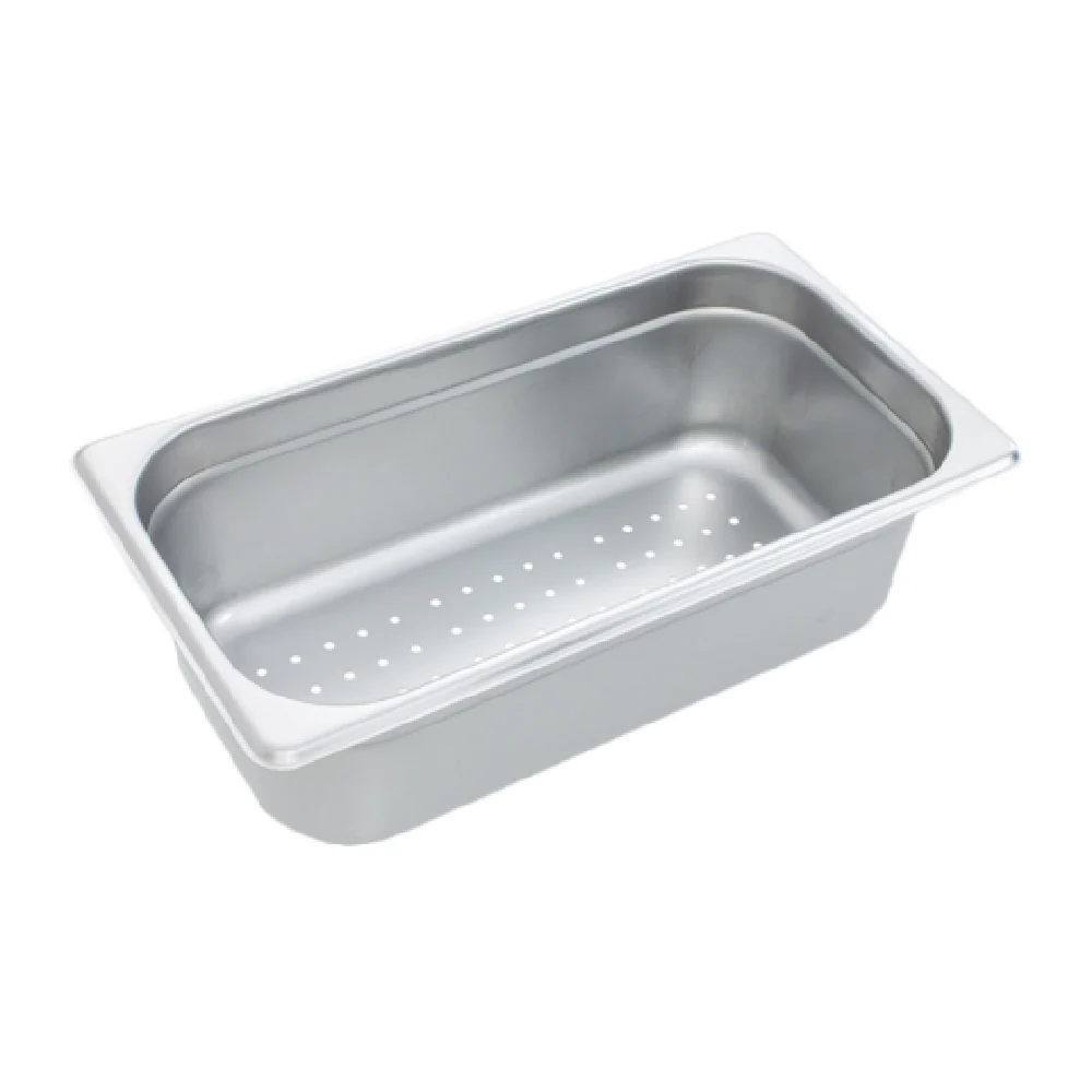 Crestware 5134P 10.75 Inch Perforated Stainless Steel Steam Table Pan with Saf-T-Rim Crestware 5134P 10.75 Inch Perforated Stainless Steel Steam Table Pan with Saf-T-Rim