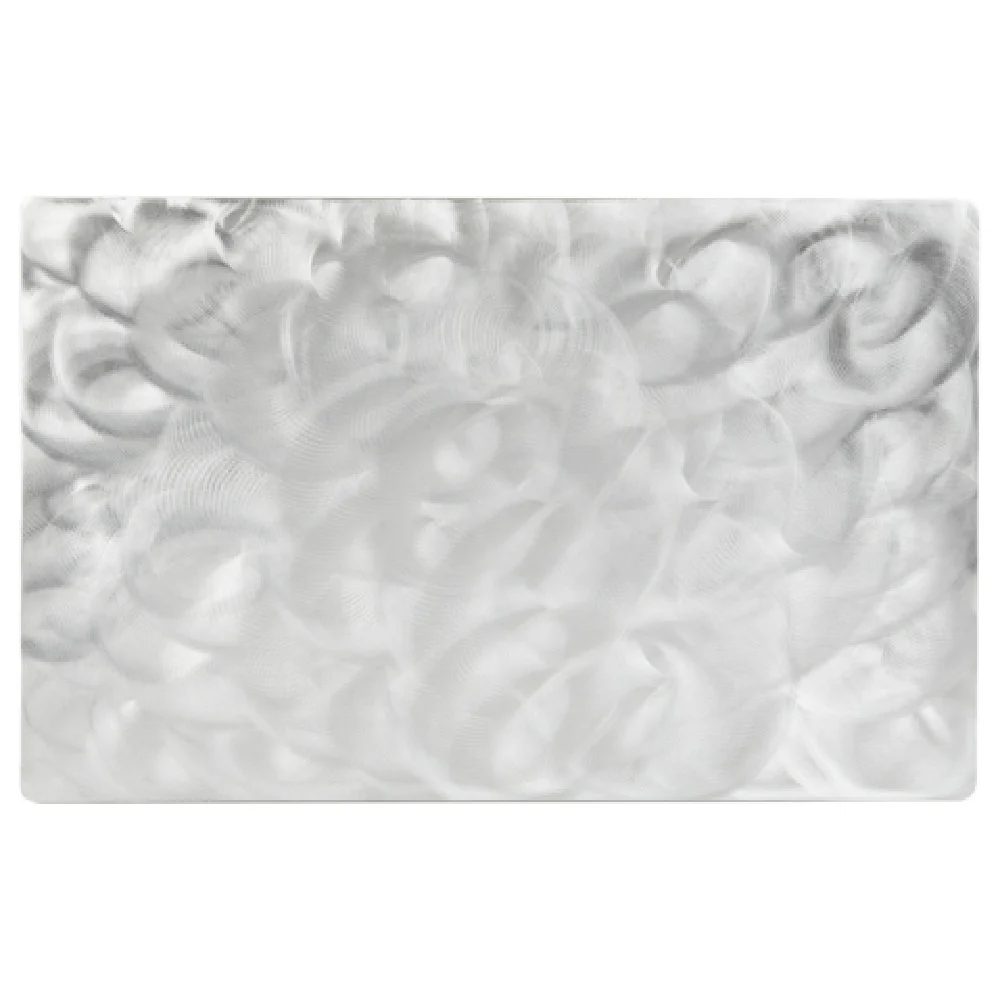 Tablecraft CW980-4RSA 4 Ft Length Cold Food Template Dishwasher Safe Aluminum Random Swirl Finish