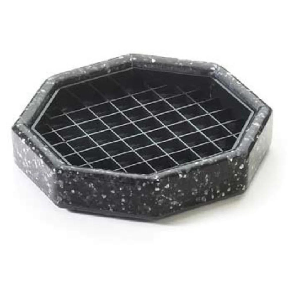 Cal Mil 310-6-31 6 Inch Removable Inner Black Ice Drip Tray Plastic Octagon