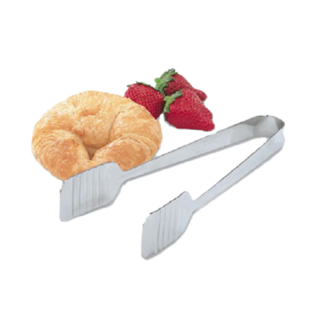 Vollrath 47107 9-1/2 Inch Long Tender-Touch Tong Ribbed Grip Stainless Steel