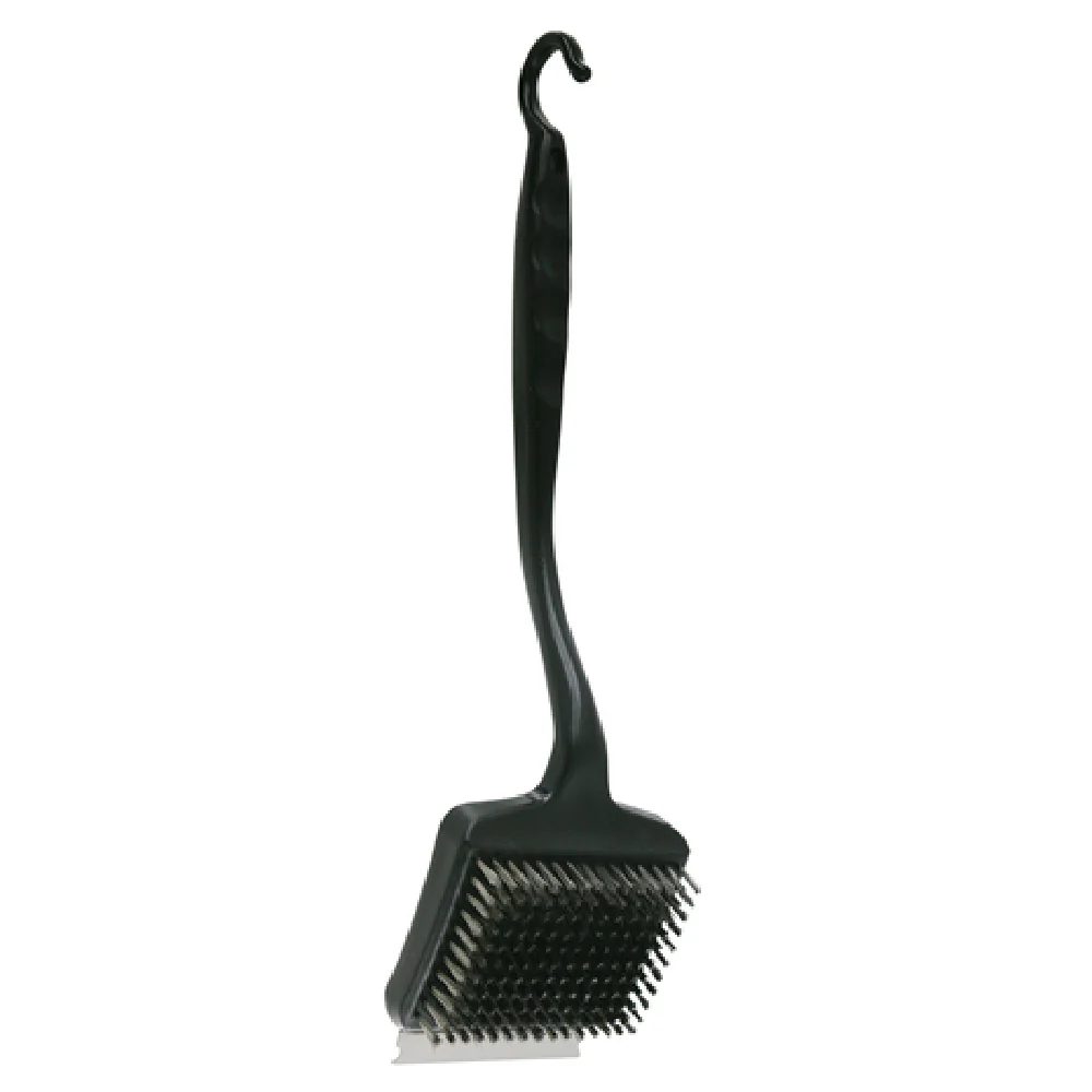 Chef Master 06394SSY 12 Inch Oversized Grill Brush with Stainless Steel Bristles and Steel Scraper Chef Master 06394SSY 12 Inch Oversized Grill Brush with Stainless Steel Bristles and Steel Scraper