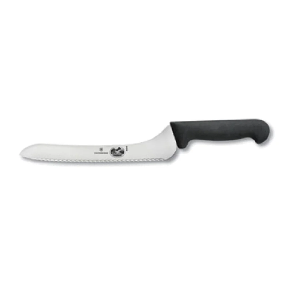 Victorinox 7.6058.13 9 Inch Offset Blade 1-1/2 Inch Width Black Fibrox Handle Knife High Carbon Stainless Steel