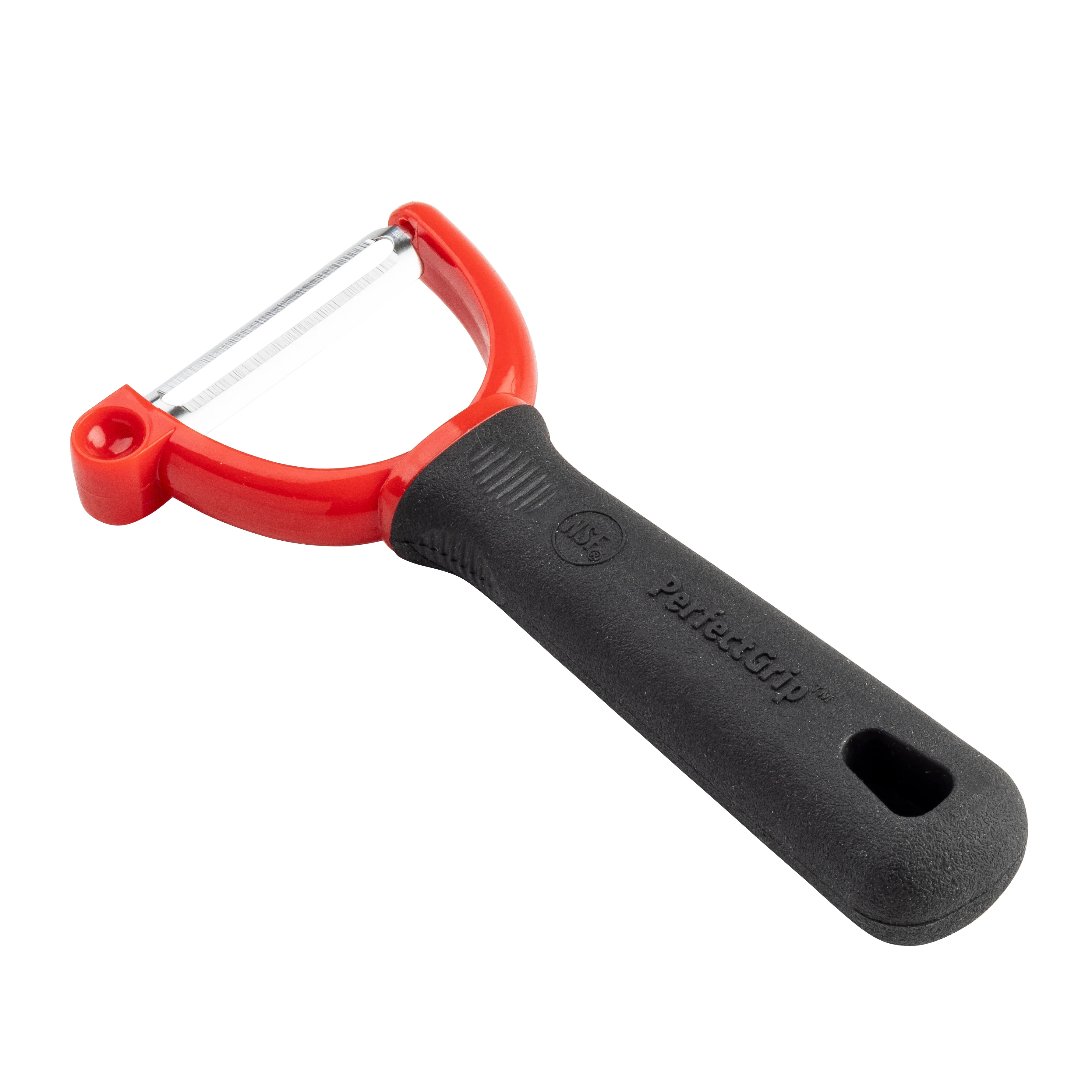 Tablecraft 10996 5-3/4 Inch Manual Vegetable Peeler Stainless Steel Ergonomic Handle