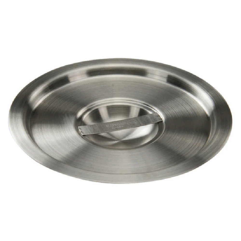 Winco BAMC-4.25 4-1/4 Qt Round Bain Marie Cover with Handle Stainless Steel Mirror Finish Winco BAMC-4.25 4-1/4 Qt Round Bain Marie Cover with Handle Stainless Steel Mirror Finish