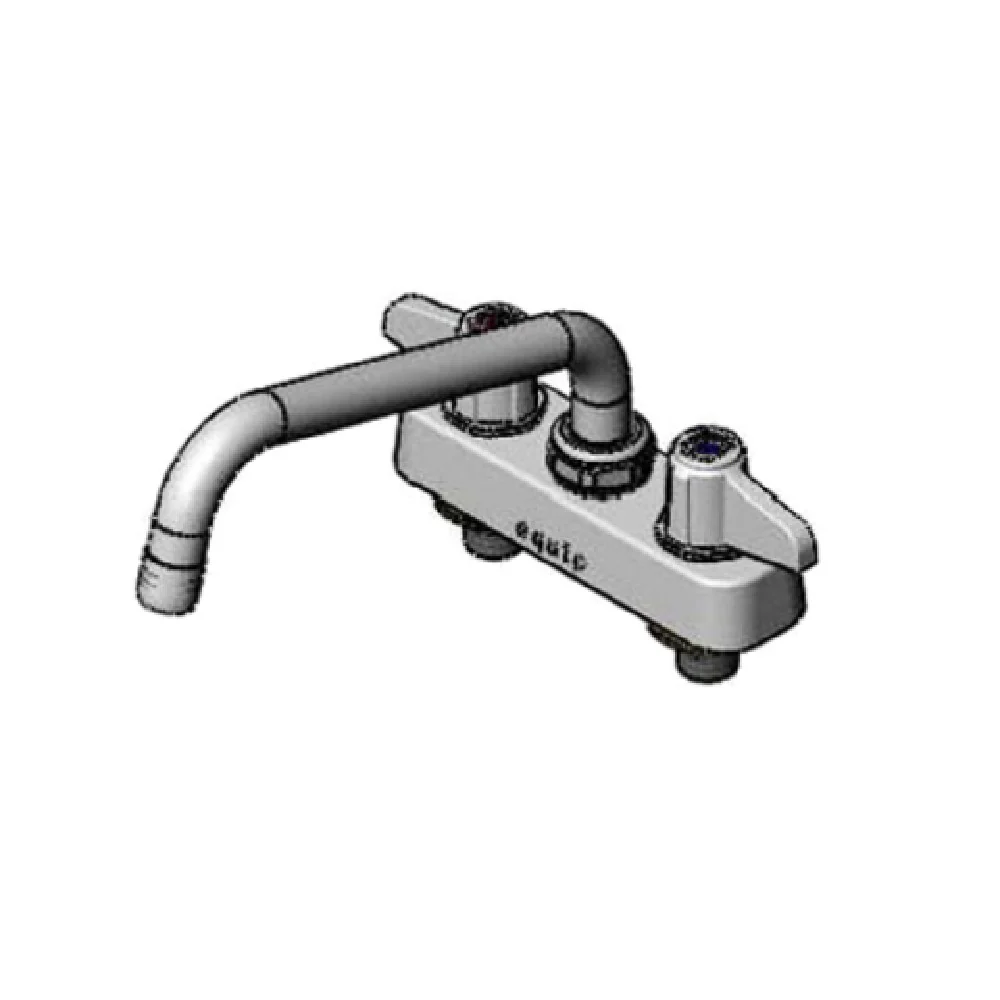 T&S Brass 5F-4CLX08 8 Inch Swing Nozzle Deck Mount Workboard Faucet T&S Brass 5F-4CLX08 8 Inch Swing Nozzle Deck Mount Workboard Faucet