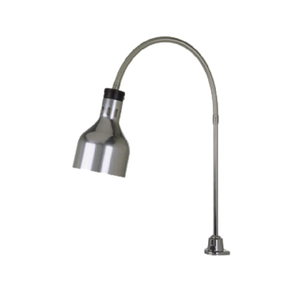 Cres Cor IFW60GL10PB 6.5 Inch Flexible Arm Clamp Electric Heat Lamp Brass