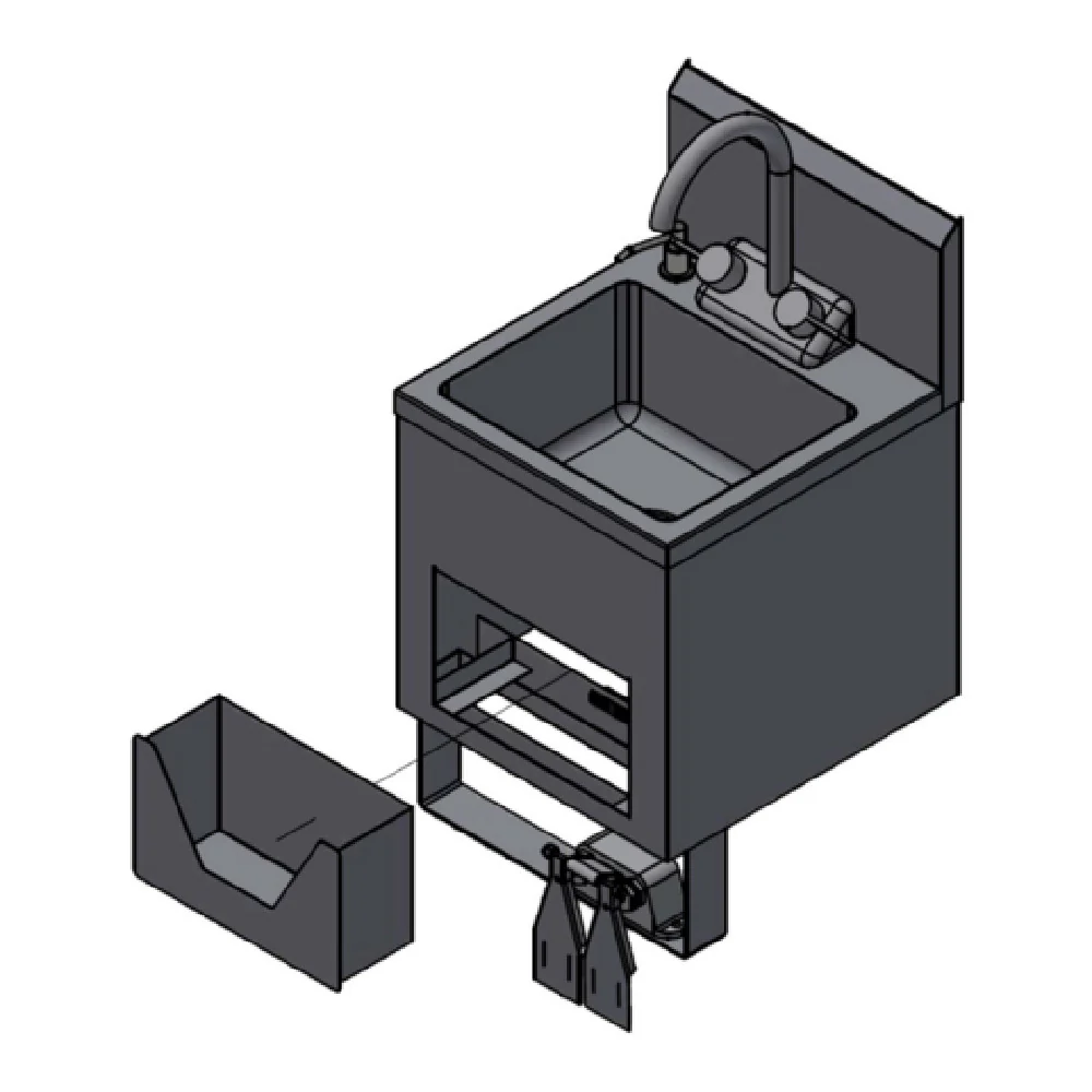Winholt WS-HS-1210KV-6-ISD-ITD-KT 14 Inch Hand Sink Wall Mounted with Towel Dispenser Winholt WS-HS-1210KV-6-ISD-ITD-KT 14 Inch Hand Sink Wall Mounted with Towel Dispenser