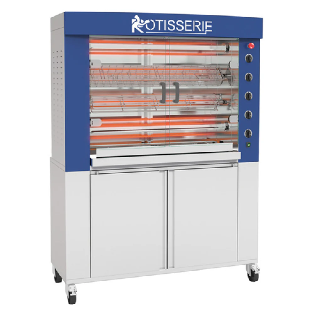 Rotisol FB1400-4E-SSP 54 Inch Electric Rotisserie Oven Stainless Steel with Motors