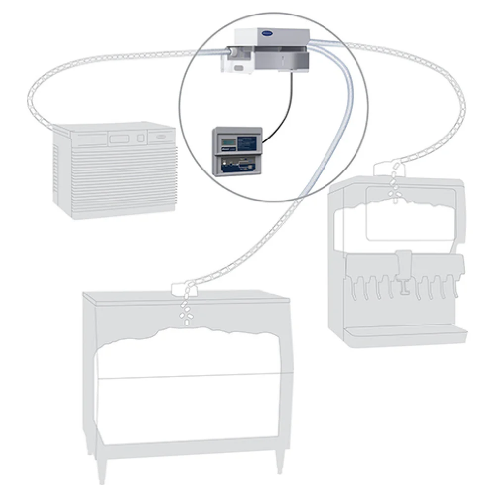 Follett IMDV-2 12 Inch Ice Manager Diverter Valve System to 2 Bins