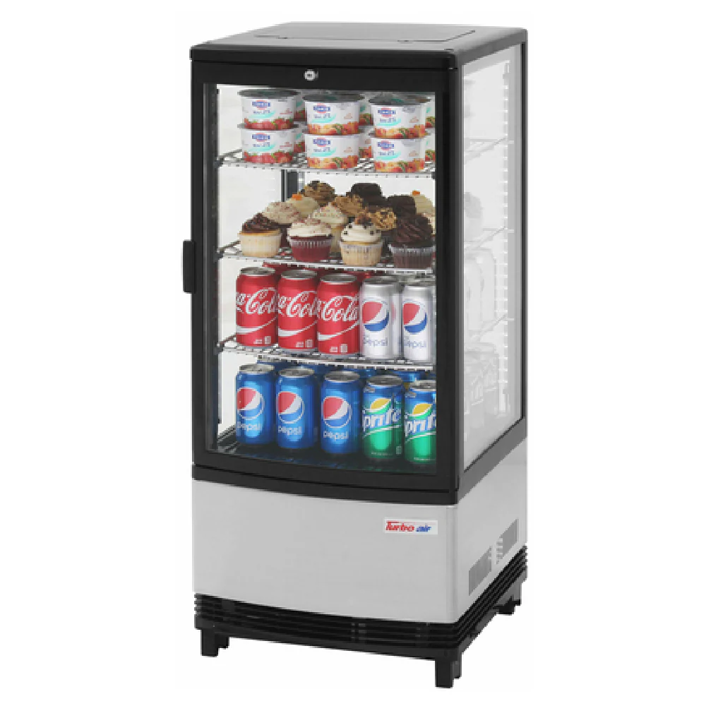 Turbo Air CRT-77-1R-N 16.75 Inch Merchandiser Countertop 3.0 Cu Ft with LED