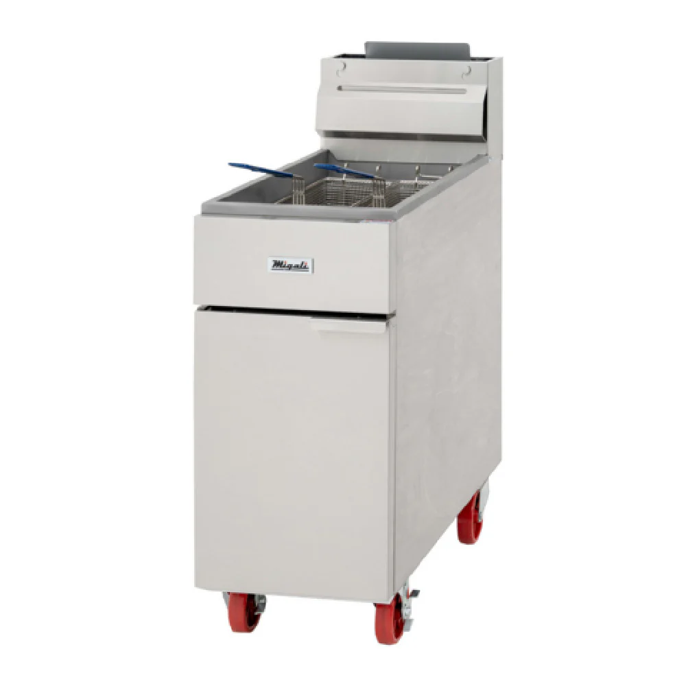 Migali Industries C-F40-LP 15 Inch Deep Fryer Gas Full Pot 90,000 BTU Migali Industries C-F40-LP 15 Inch Deep Fryer Gas Full Pot 90,000 BTU