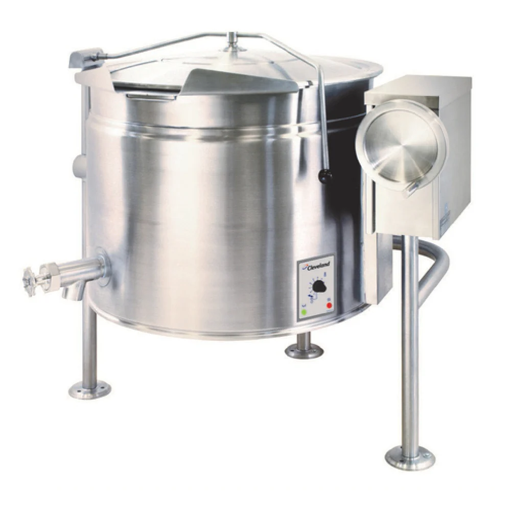 Cleveland KEL60TSH_240/60/3 48 Inch 316 Stainless Steel Electric Kettle with Manual Tilting