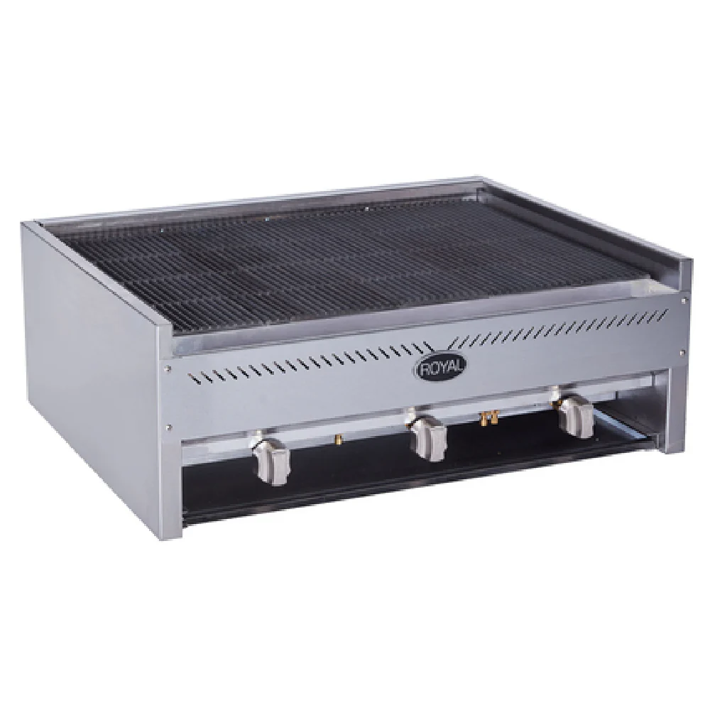 Royal Range Of California RCB-24_NAT Heavy Duty Charbroiler Gas Countertop