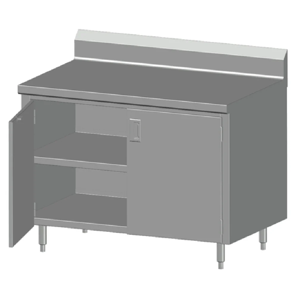 SPG International 5CBT-24BHD Universal Stainless Work Table Cabinet Case With Hinged Doors 60