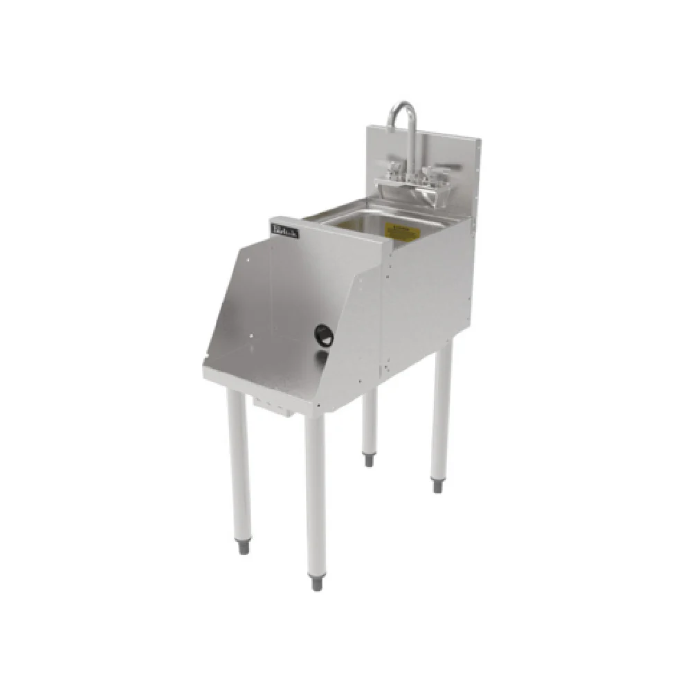 Perlick TSF12BS-STK 12 Inch Underbar Blender Station Sink with Faucet Stainless Steel