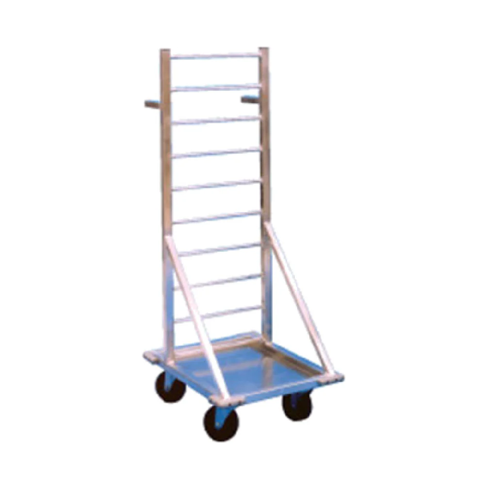 Winholt FFR-18 18 Inch Fry Basket Rack Mobile Aluminum with Handles and Casters