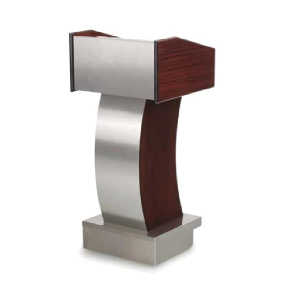 Forbes Industries 5891 22-1/2 Inch Deluxe Podium Solid Wood with Stainless Steel Accents Forbes Industries 5891 22-1/2 Inch Deluxe Podium Solid Wood with Stainless Steel Accents