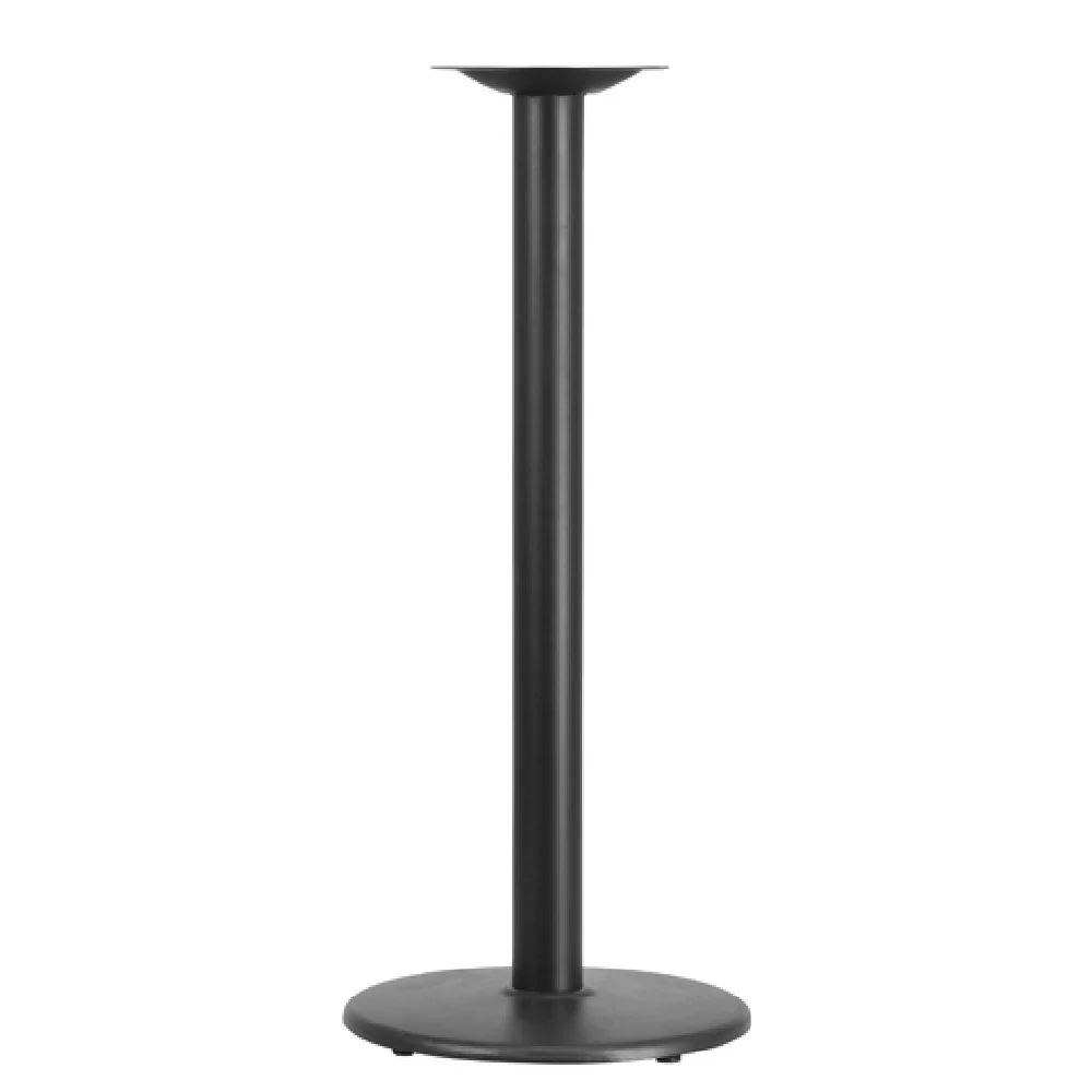 Flash Furniture XU-TR18-BAR-GG 18 Inch Table Base Round Cast Iron Black
