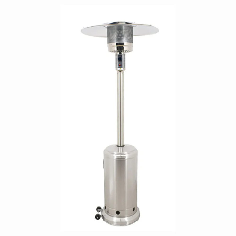 Omcan 47016 Patio Heater Gas 45000 BTU Stainless Steel with Tilt Shutoff Omcan 47016 Patio Heater Gas 45000 BTU Stainless Steel with Tilt Shutoff