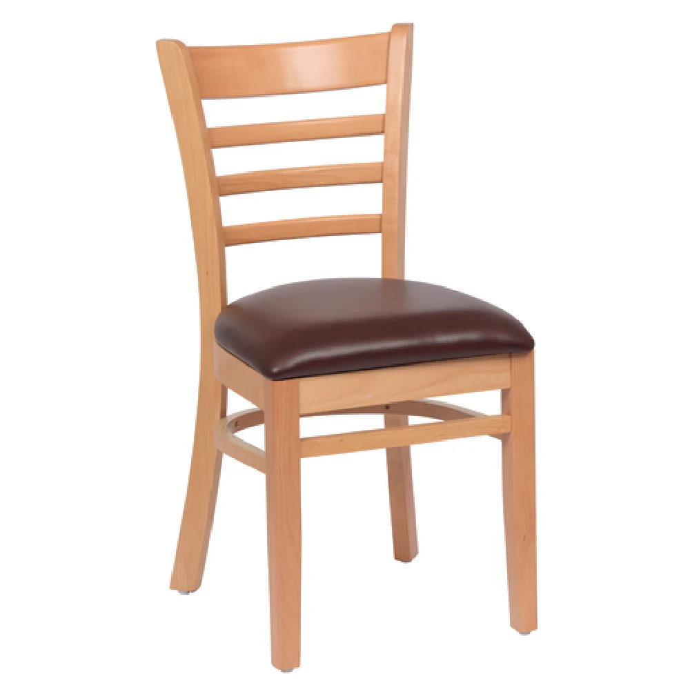 Royal Industries ROY 8001 N BRN Side Chair Ladder Back 17