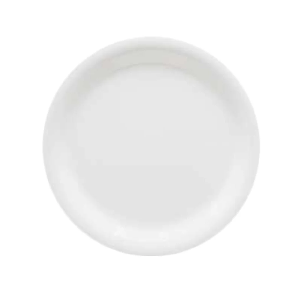 GET Enterprises NP-7-DW 7-1/4 Inch Diameter Narrow Rim Break-Resistant Plate Melamine White 4 Dozen Packs GET Enterprises NP-7-DW 7-1/4 Inch Diameter Narrow Rim Break-Resistant Plate Melamine White 4 Dozen Packs