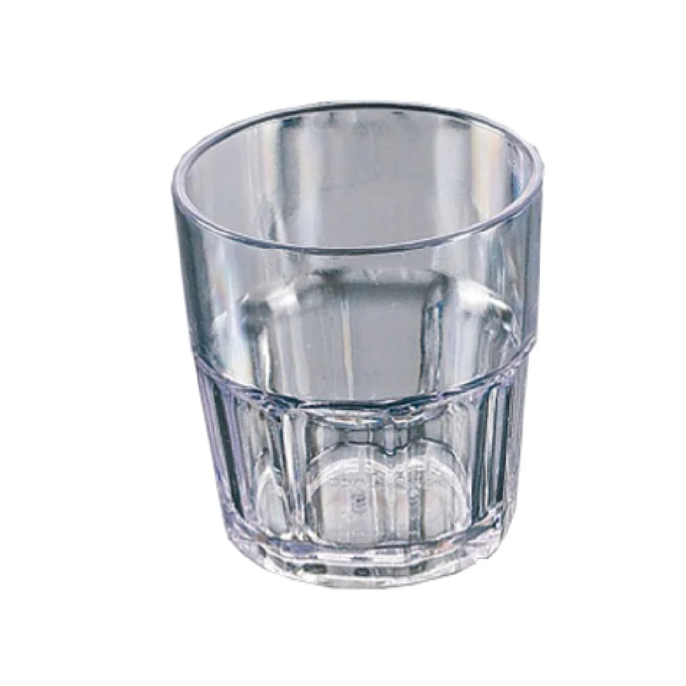 Yanco HA-007 7 Oz Clear Rocks Glass SAN Plastic Commercial Glassware