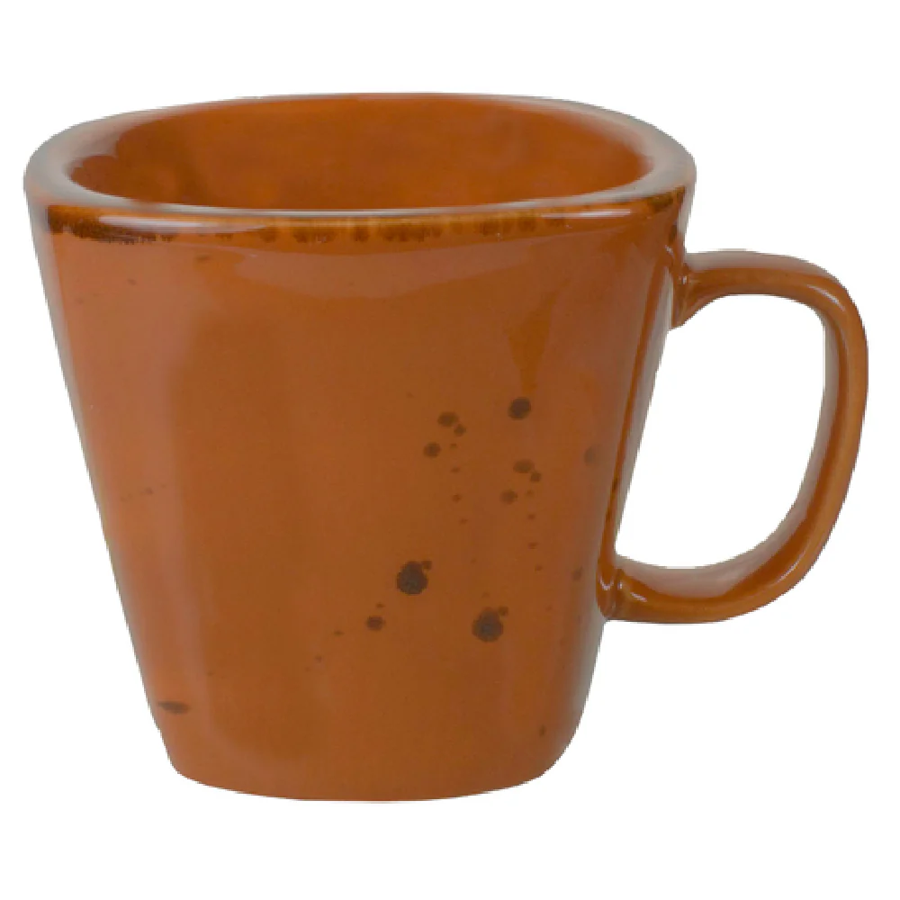 International Tableware SV-1-TE 8 Oz Cup with Handle Ceramic Speckled