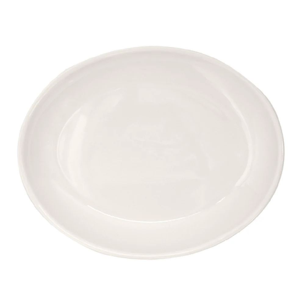 Libbey 840-520R-99 11-1/2 Inch Coupe Oval Platter Porcelain Bright White
