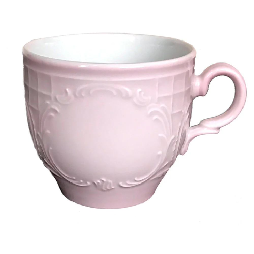 BauscherHepp 575375-700571 8.45 Oz Cup Porcelain Blush with Handle