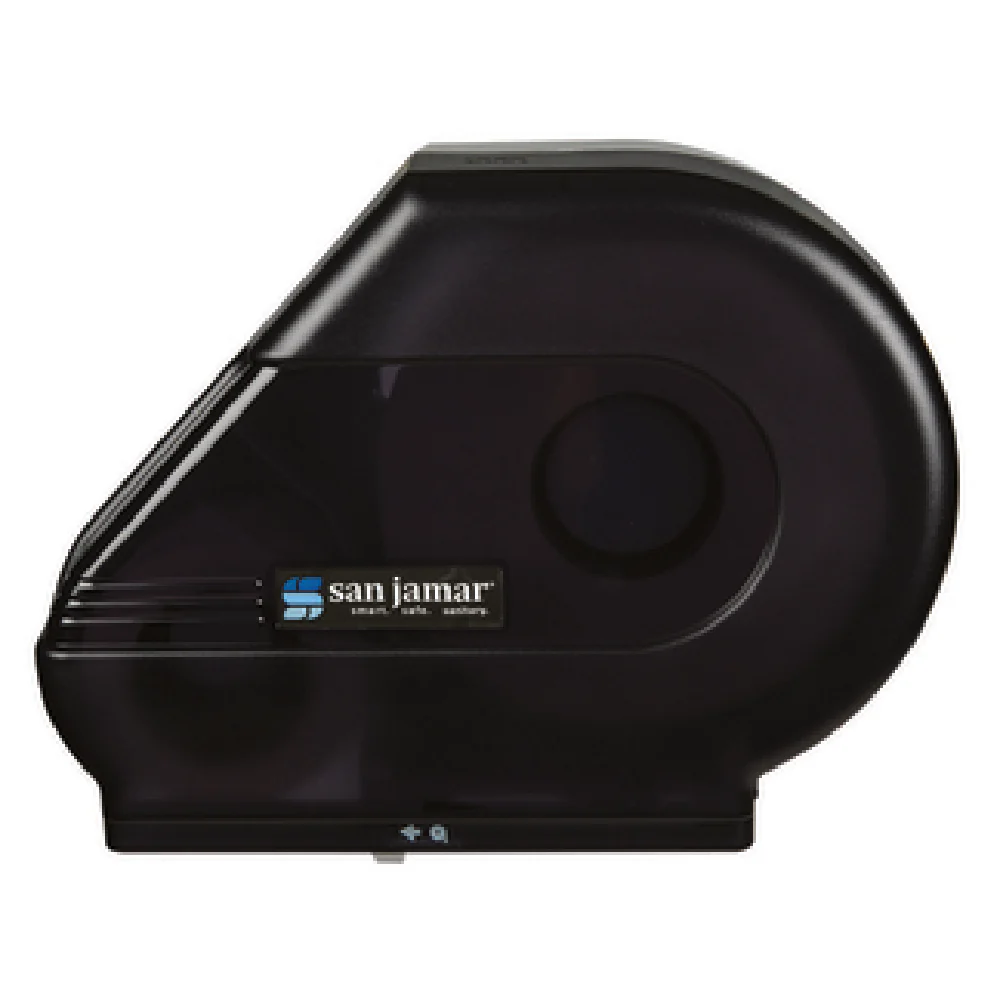 Carlisle R3000TBK 16 Inch Toilet Tissue Dispenser Jumbo Roll Translucent Black Pearl
