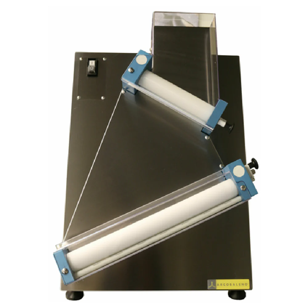 Arcobaleno Pasta Equipment APS180 18 Inch Pizza Dough Sheeter countertop stainless steel with manual adjustable thickness Arcobaleno Pasta Equipment APS180 18 Inch Pizza Dough Sheeter countertop stainless steel with manual adjustable thickness