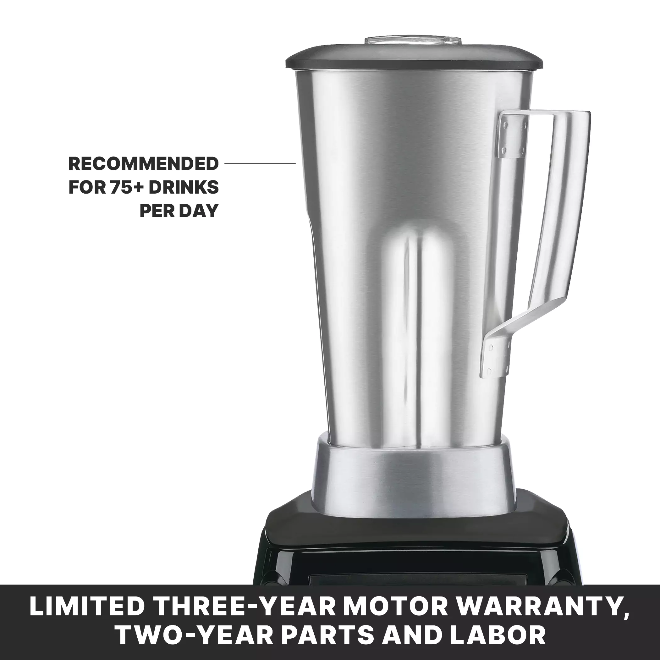 Waring MX1100XTEES 2 Liter Stainless Steel Blender Electric Countertop Food Waring MX1100XTEES 2 Liter Stainless Steel Blender Electric Countertop Food