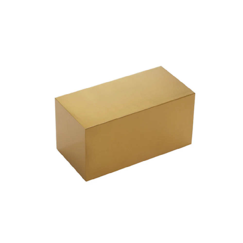 American Metalcraft SSRG8 4 Inch Gold Cube Display Riser Stainless Steel American Metalcraft SSRG8 4 Inch Gold Cube Display Riser Stainless Steel