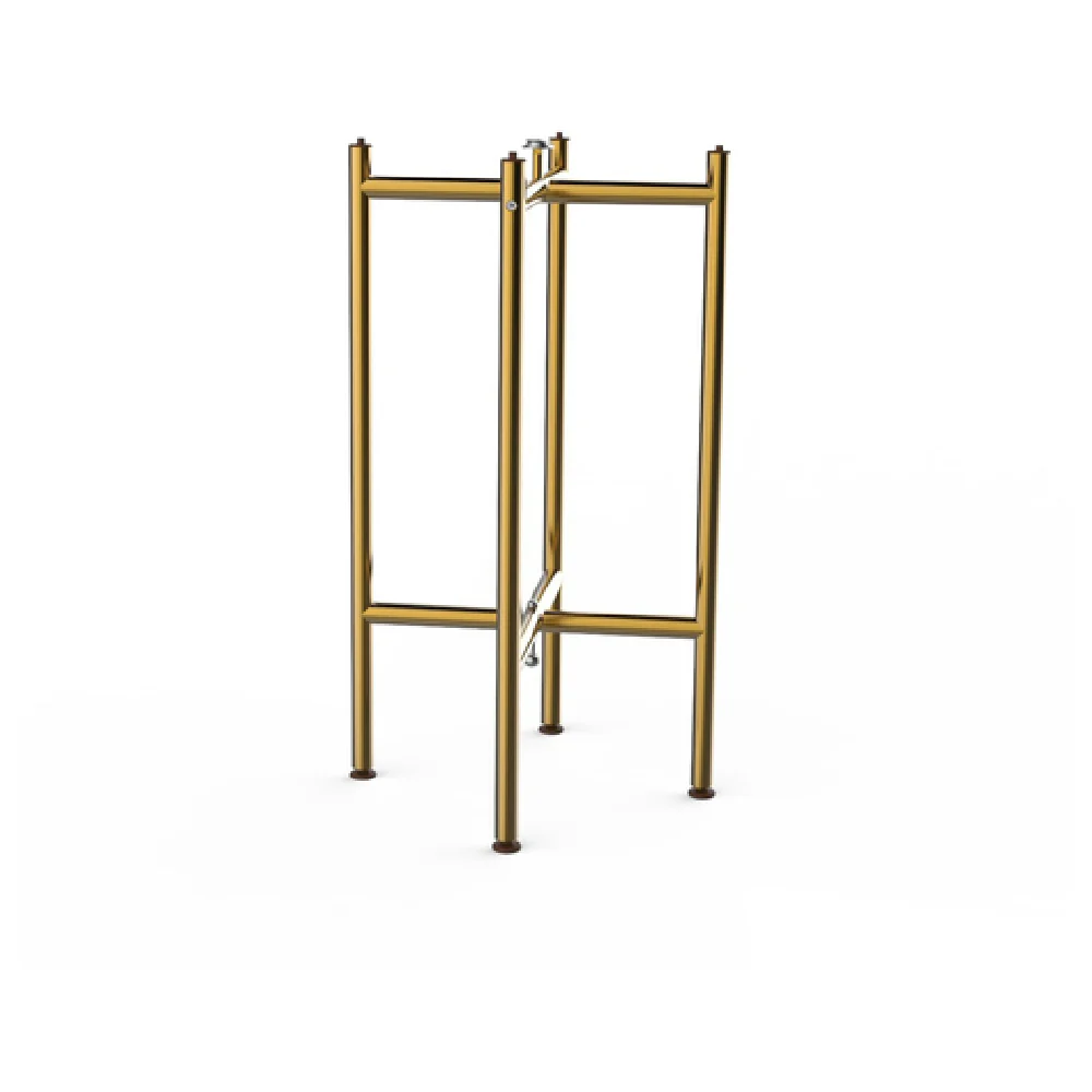 Steelite MGSCLXBR0201 Stainless Steel Table Base with Brushed Brass Finish