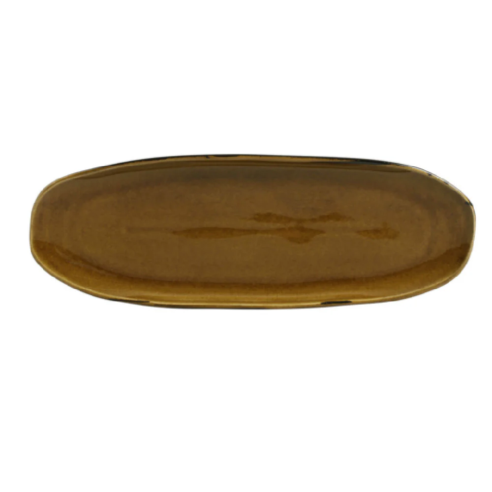 Porto Brasil 1421477101 14 Inch Shallow Organic Large Plater Stoneware Amber Porto Brasil 1421477101 14 Inch Shallow Organic Large Plater Stoneware Amber