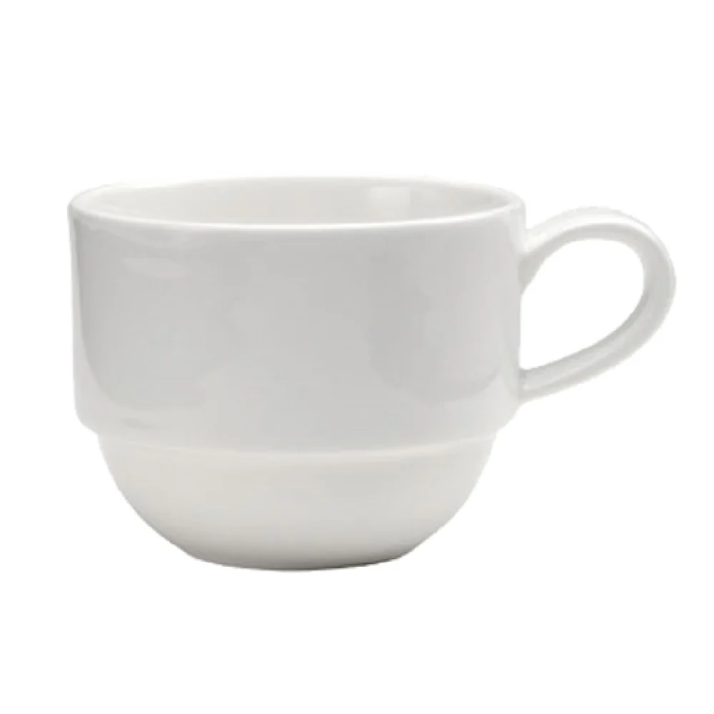 1880 Hospitality W6030000530 8-1/2 Oz Cup Stackable Scratch Resistant Porcelain Warm White