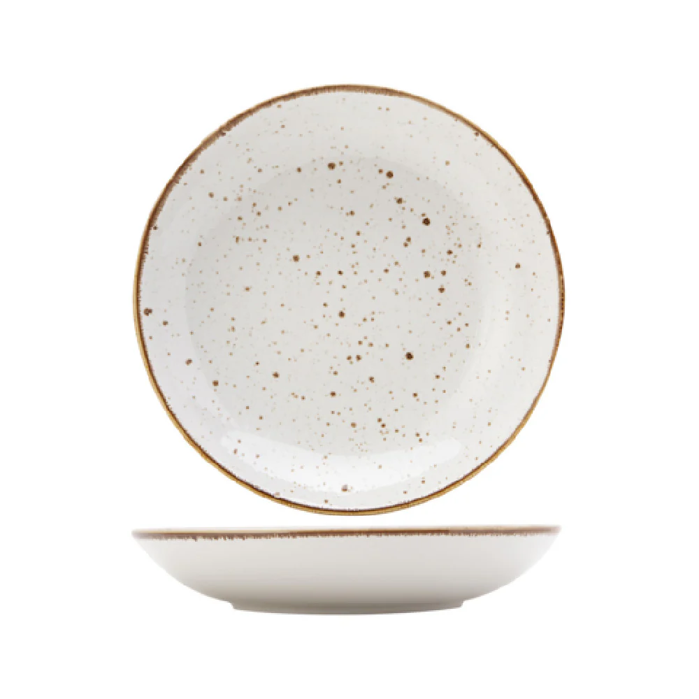 Tuxton GRA-412 43 Oz Pasta Bowl Round Ceramic Dishwasher and Microwave Safe