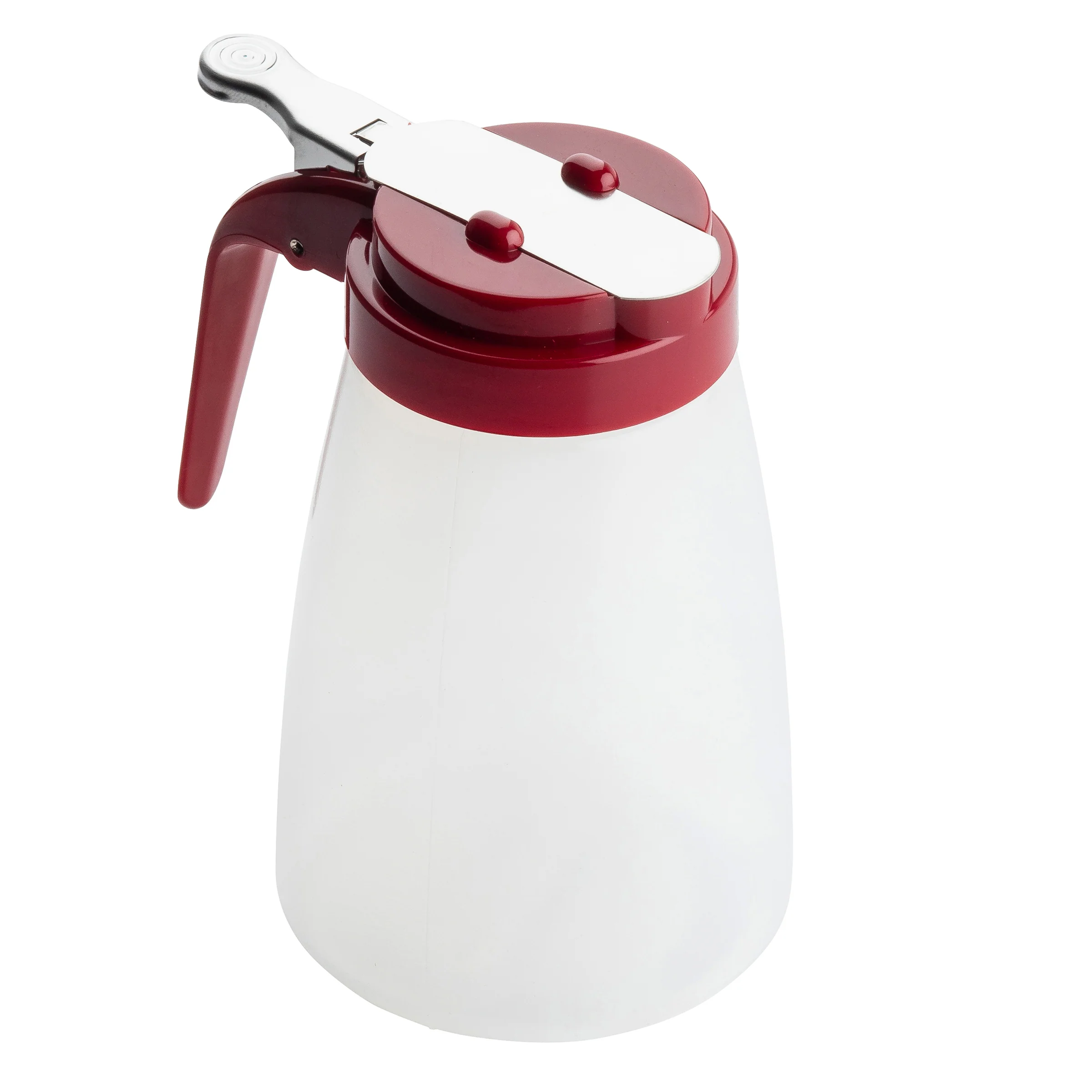 Tablecraft PP410RE 10 Oz Teardrop Syrup Dispenser Dishwasher Safe Red Plastic Tablecraft PP410RE 10 Oz Teardrop Syrup Dispenser Dishwasher Safe Red Plastic