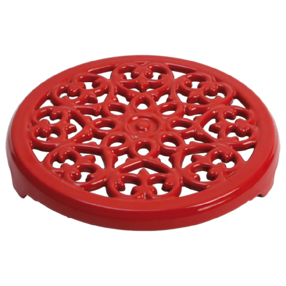 Zwilling 1601087 9 Inch Round Trivet with Cast Iron Grenadine Finish