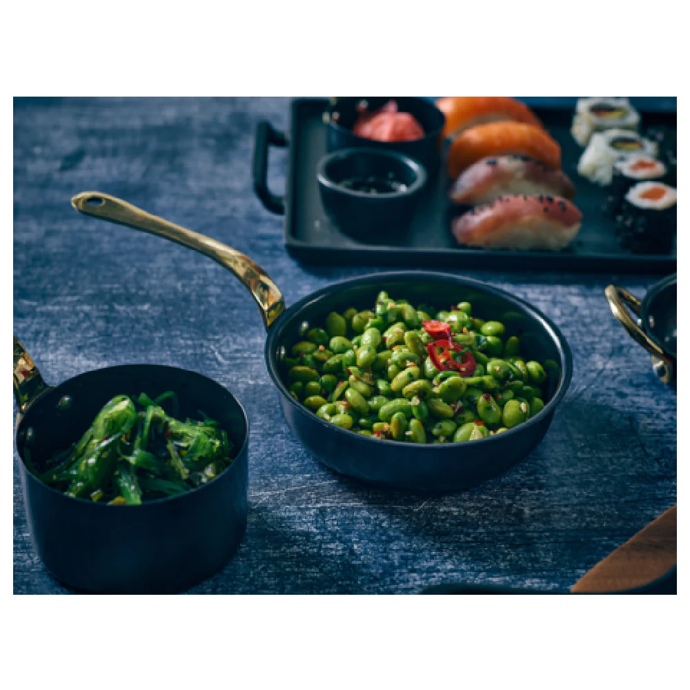 Steelite GWSMF13BKV 14 Oz Mini Fry Pan Genware Vintage Black Mixed Materials