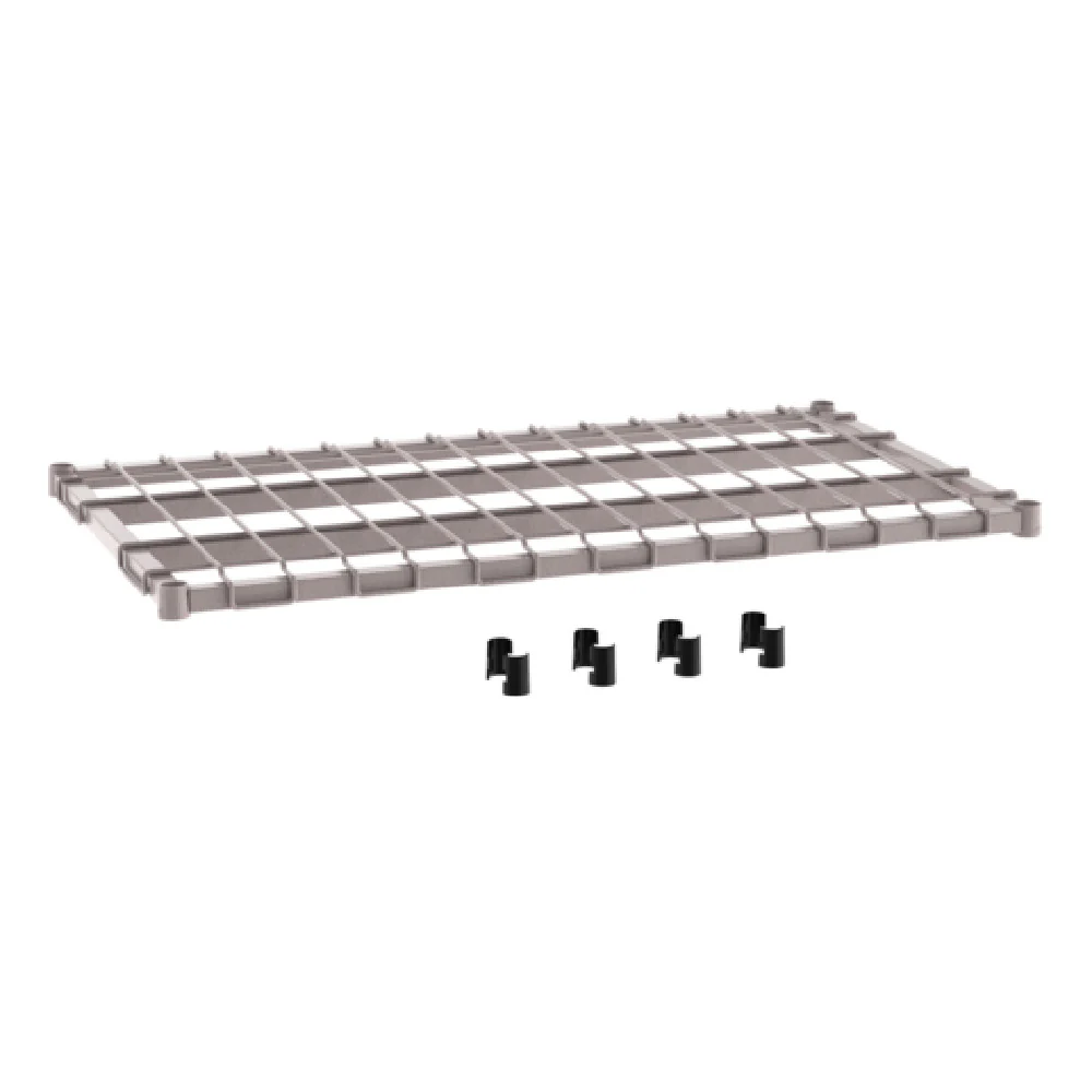 Metro 2442DRK4 42 Inch Dunnage Shelf Wire Deck Lift Off Epoxy Gray Microban Antimicrobial Metro 2442DRK4 42 Inch Dunnage Shelf Wire Deck Lift Off Epoxy Gray Microban Antimicrobial