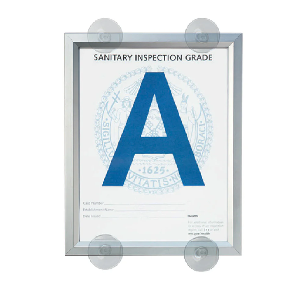 Aarco OTW118 11 Inch Sign Holder with Clear Acrylic Cover Aluminum Frame Aarco OTW118 11 Inch Sign Holder with Clear Acrylic Cover Aluminum Frame