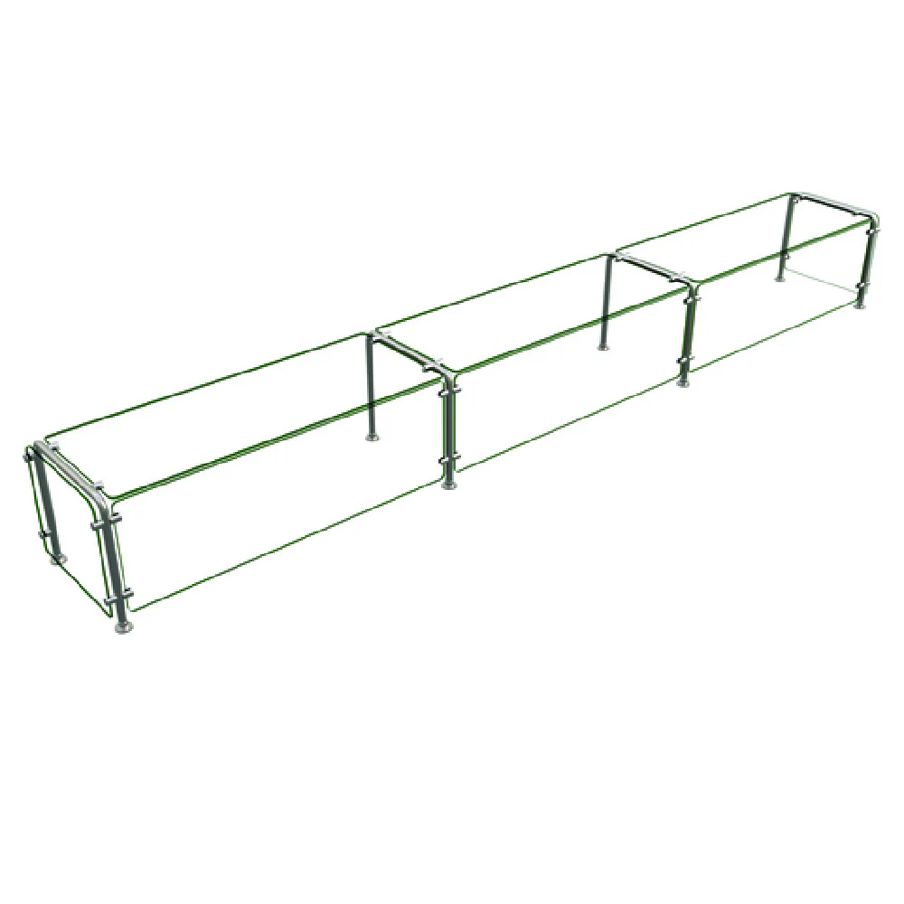 Hatco ED20-14418 144 Inch Full Service Sneeze Guard with Heat Tempered Glass
