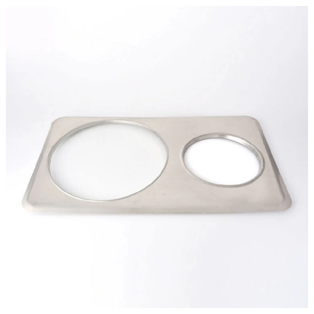 Omcan 46368 6-3/8 to 10-3/8 Inch Diameter Adapter Plate Stainless Steel with 4 Quart and 11 Quart Fit