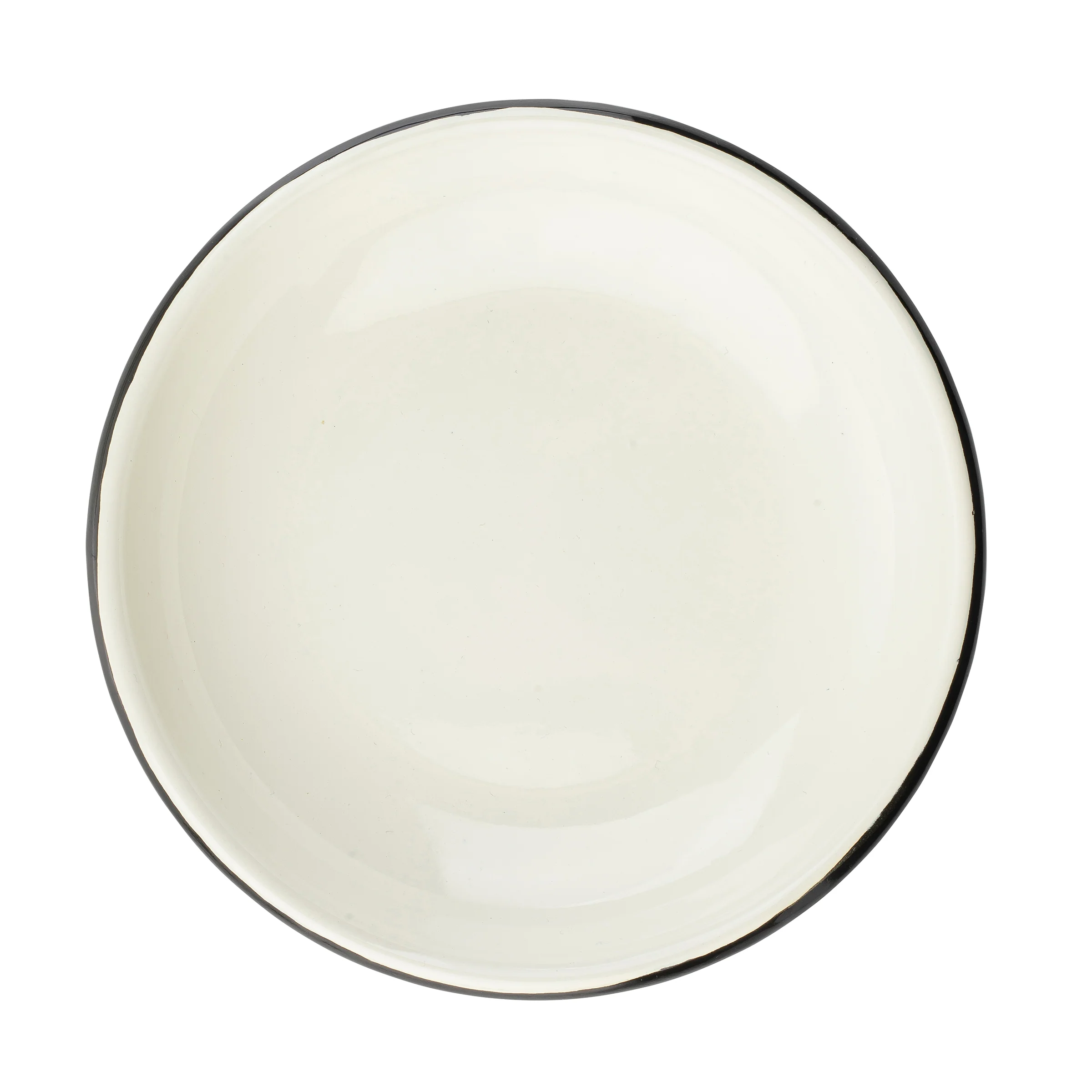 Tablecraft 11153 12 Oz Round Coupe Plate Vitreous Porcelain Enamel over Steel Black White Tablecraft 11153 12 Oz Round Coupe Plate Vitreous Porcelain Enamel over Steel Black White